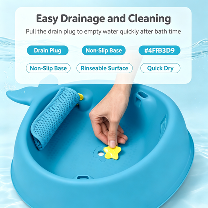 Whale-Shaped Baby Bathtub