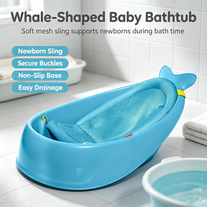 Whale-Shaped Baby Bathtub