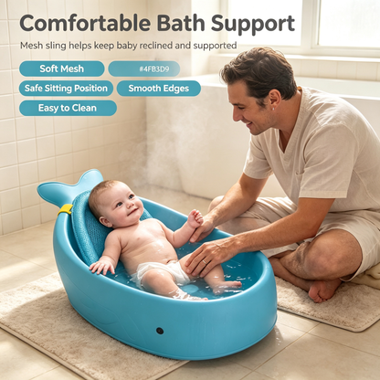 Whale-Shaped Baby Bathtub