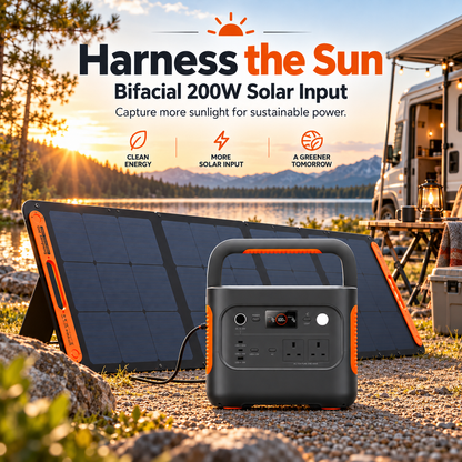 1070Wh Solar Generator Kit + FREE 200W Solar Panel