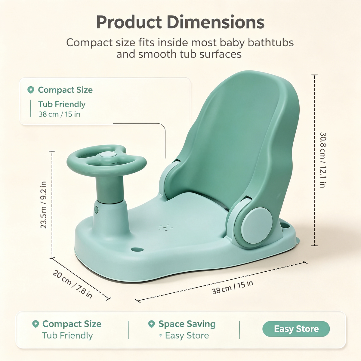 Foldable Baby Bath Seat