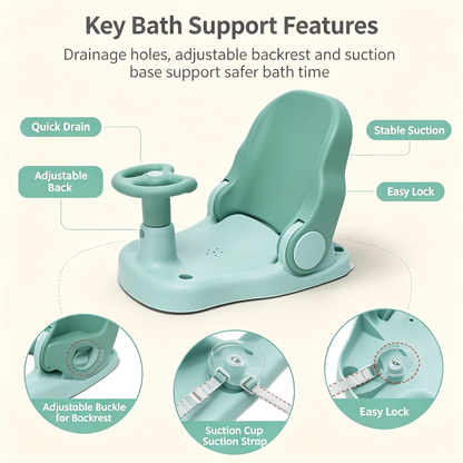 Foldable Baby Bath Seat