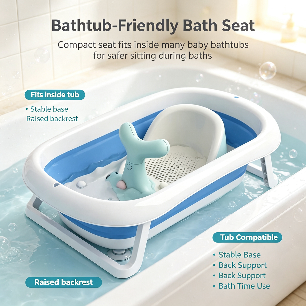 Whale Bath Seat