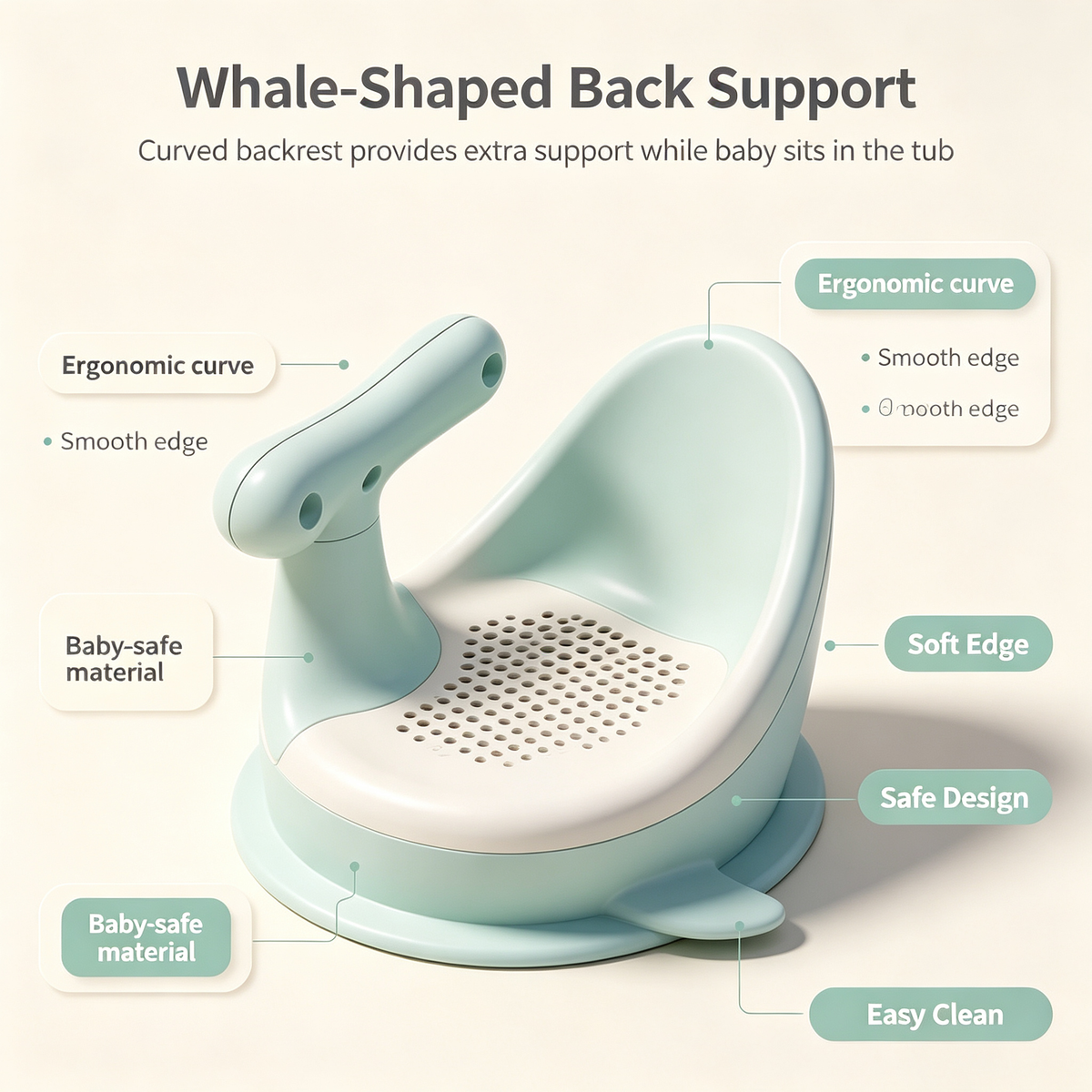 Whale Bath Seat