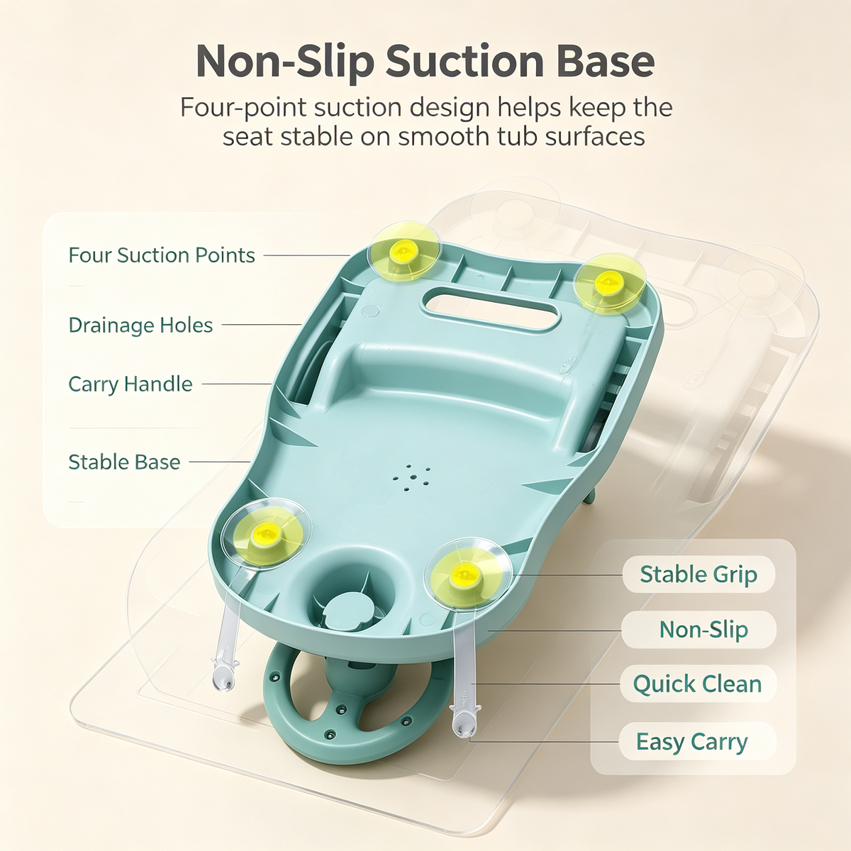 Foldable Baby Bath Seat