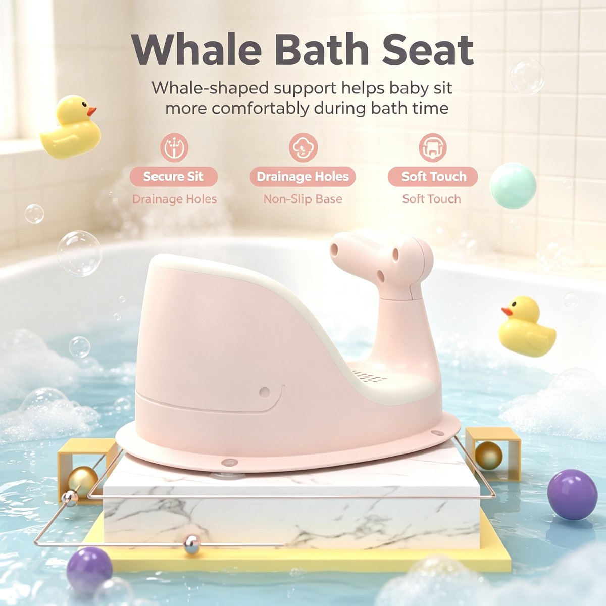 Whale Bath Seat